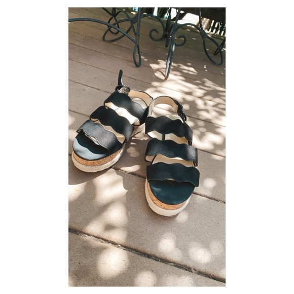 Platform Strappy Sandals - Picture 1 of 4